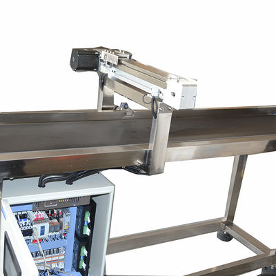 Automatische hogesnelheid Intermitterende vervoerder stapsgewijze motor Ei codering vervoerder aansluiting met inkjetprinter